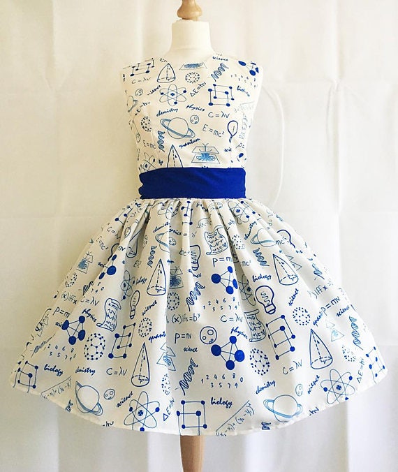 Science DressPhysics Dress Science Print Science Clothes By | Etsy