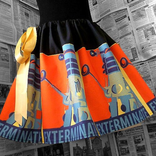 Dalek Skirt, Dr Who, Geek Skirt, Rooby Lane, Skirts, READY TO SHIP