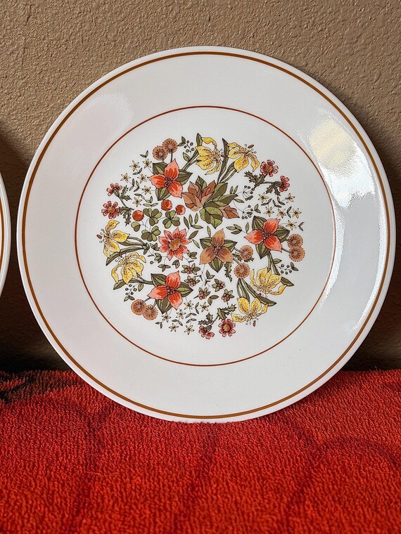 Vintage Corelle Indian Summer Tea Cup & Salad Plate Set – 1970s