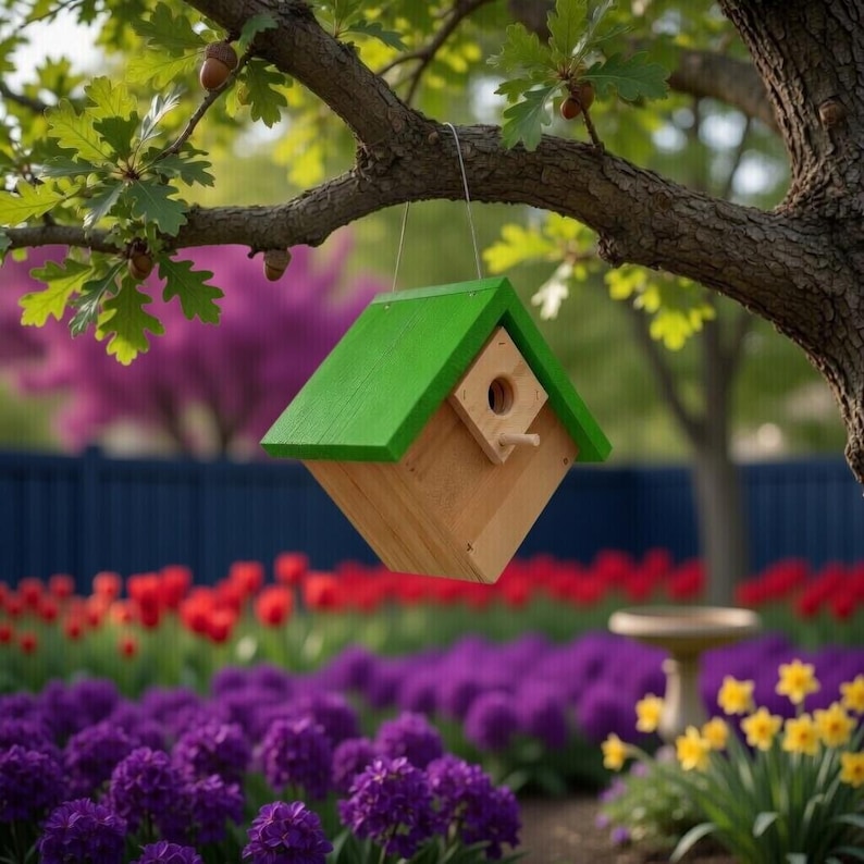 Rustic Wren Handcrafted Cedar Wren House 2 Pack – Rustic Nest Box for House Wrens ...