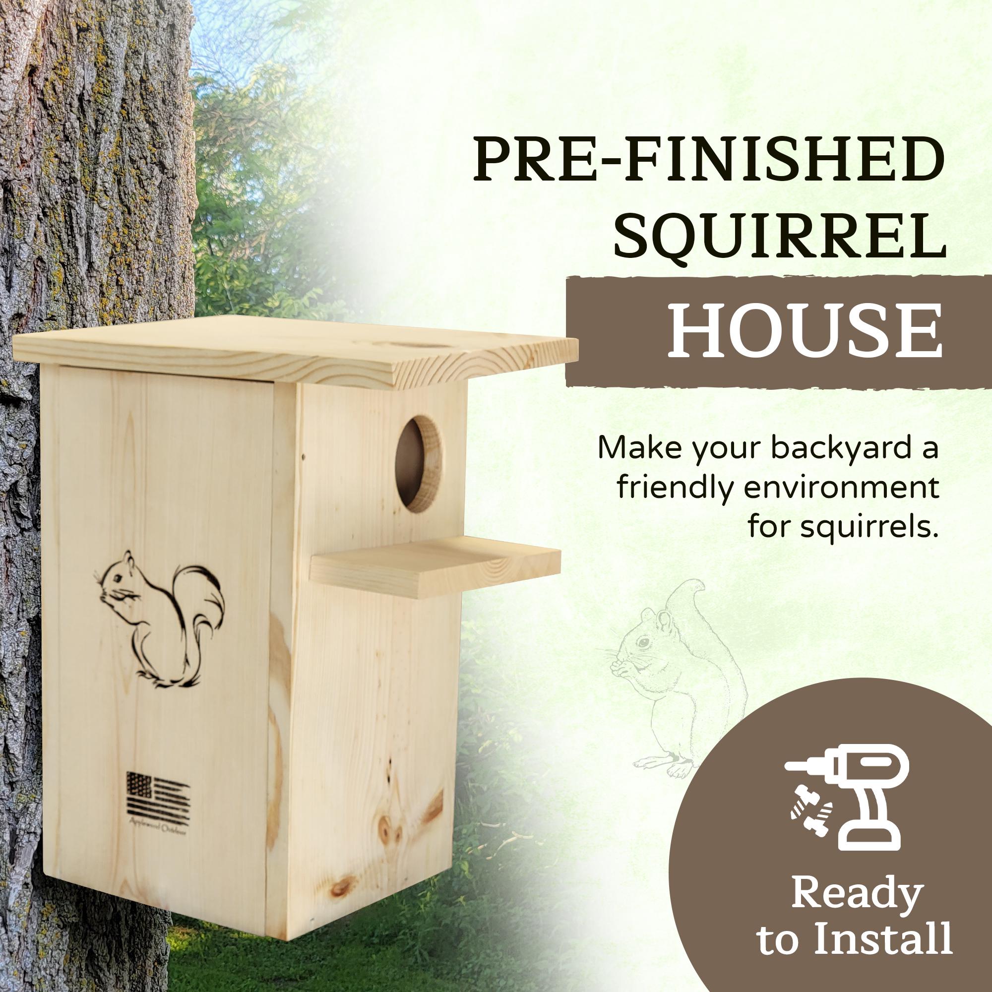 Squirrel House- Nesting Box for Squirrels, Made in USA! - Etsy