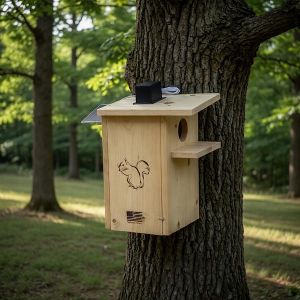 Squirrel House with Camera- Smart Nesting Box, Made in USA!