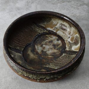 Axella Danish Studio Pottery Bowl – 1970s Signed Stoneware, Scandinavian Brutalist Ceramic