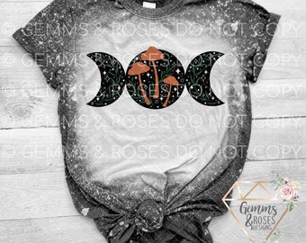 Forestcore Goddess Symbol Sublimation DTG PNG, Witch, Occult, Stars, Cottagecore Sublimation, Mushroom, Goddess Symbol