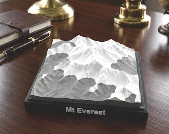 Mount Everest 3D Printed Topographic Model | Himalaya Mountain Map | Climbing Gift | Multicolour PLA Decor