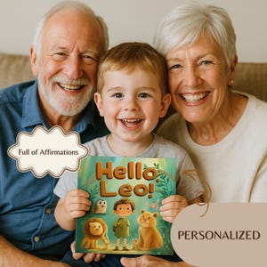 Libro di fiabe personalizzato per bambini, ricordo personalizzato per neonati con nome, racconto per bambini con affermazione positiva, regalo per baby shower, regalo per neomamme