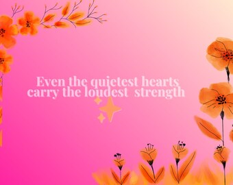 Inspirational Floral Print – Positive Quote, Self Love Decor (Digital Download)