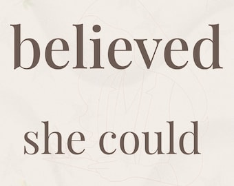 Motivational Quote Print, Feminine Neutral Decor, Office Wall Art (Digital Download)