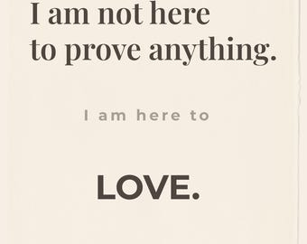 Love Quote Print, Minimalist Botanical Wall Art (Digital Download)