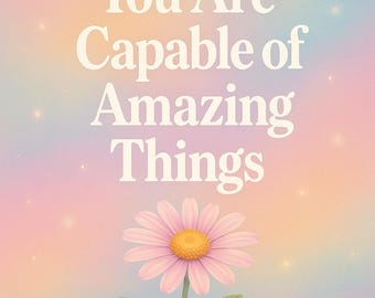 Motivational Print – Calming Pastel Wall Art (Digital Download