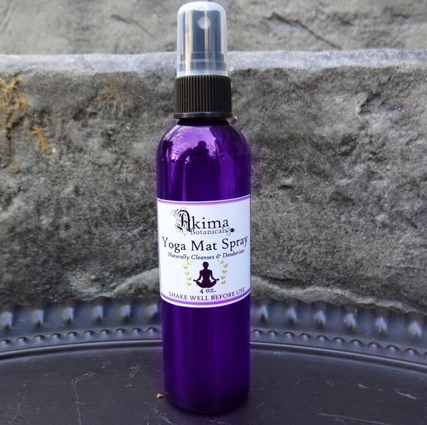YOGA MAT SPRAY 4 oz Naturally Disinfecting Cleanser Etsy