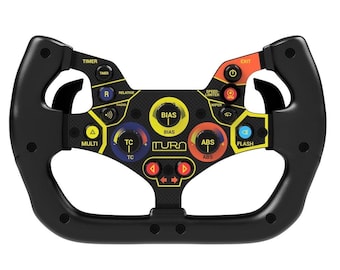 Audi R8 replica steering wheel 3D printed parts for sim racing