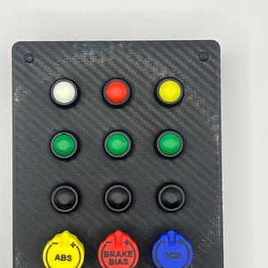Sim Racing 9 Button 3 Rotaries Box For IRacing, Racerooms Assetto Corsa