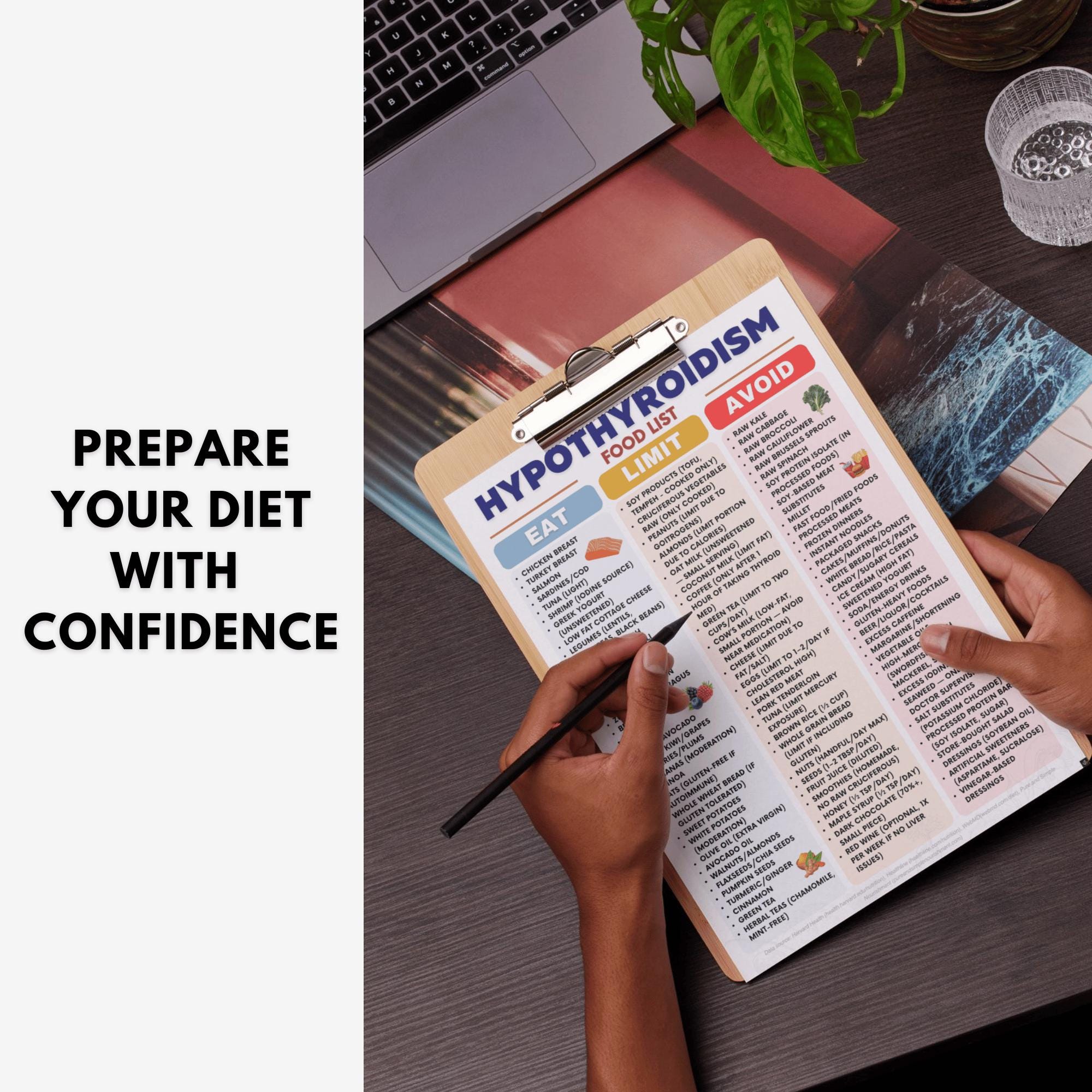 Hypothyroid Food List Printable Thyroid Diet Grocery List Pdf Foods Photo Inspiration
