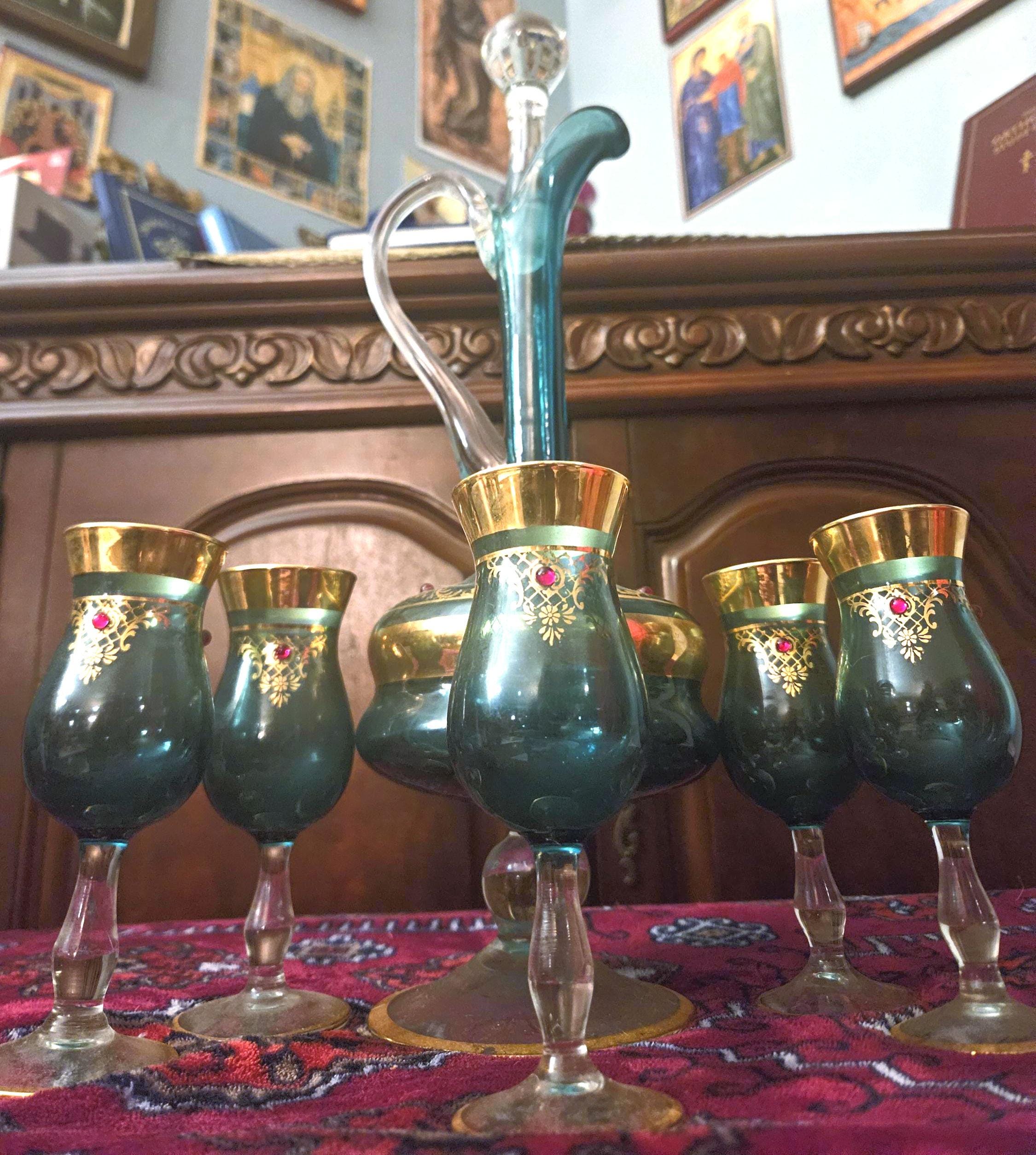 Murano vintage decanter set - Etsy 日本