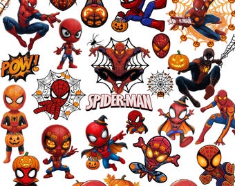 Spider Halloween PNG, Trick Or Treat PNG, Super Hero Halloween Png, Spooky Season Png, Halloween Pumpkin, Witch Png, Halloween Shirt Design
