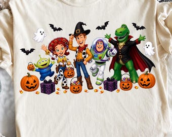 Toy Story Family Halloween Kids PNG, Disney Halloween Toddler Png, Disneyland Spooky Season Baby, Halloween Pumpkin Digital Download