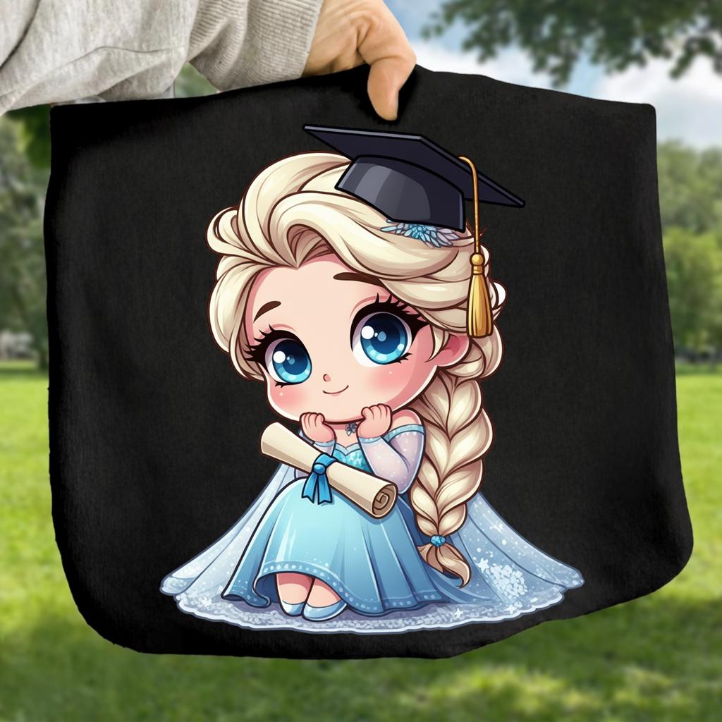 Phd Princess 30+ Cartoon Princess Graduation 2025 Png Bundle, Cartoon Character Grad ...