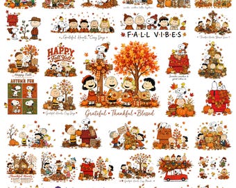 30+ Snoopy PNG Preppy Fall, Cozy Fall Snoopy PNG, Peanuts Fall png, Autumn PNG, Fall Season png, Charlie Brown png,Fall Png Digital Download