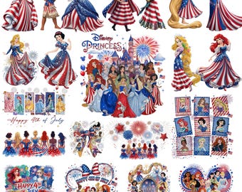 Aquarell Prinzessin 4. Juli Png, Bunt-weiß-blauer Png, USA-Mädchen-Karikatur-Png, Unabhängigkeitstag-Png, Rot-Weiß-Blau-Png