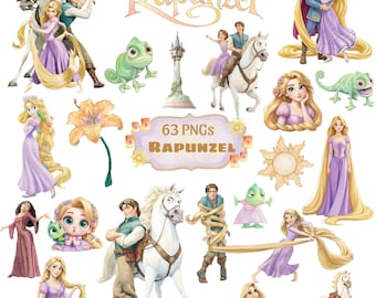 Tangled PNG Mega Bundle, Tangled PNG, Flynn Rider png, Rapunzel png, Princess png, Princess PNG, Tangled Birthday