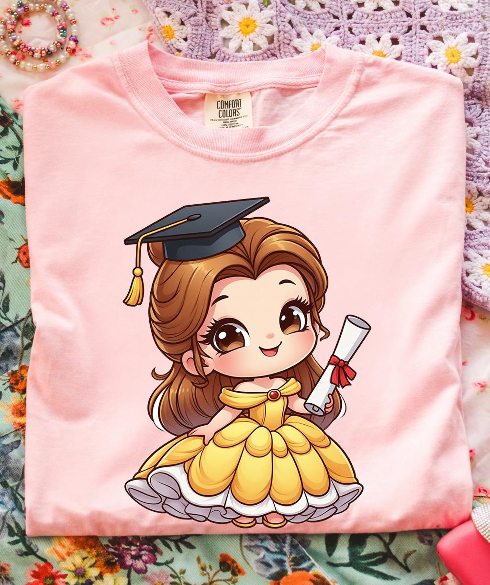 Phd Princess 30+ Cartoon Princess Graduation 2025 Png Bundle, Cartoon Character Grad ...