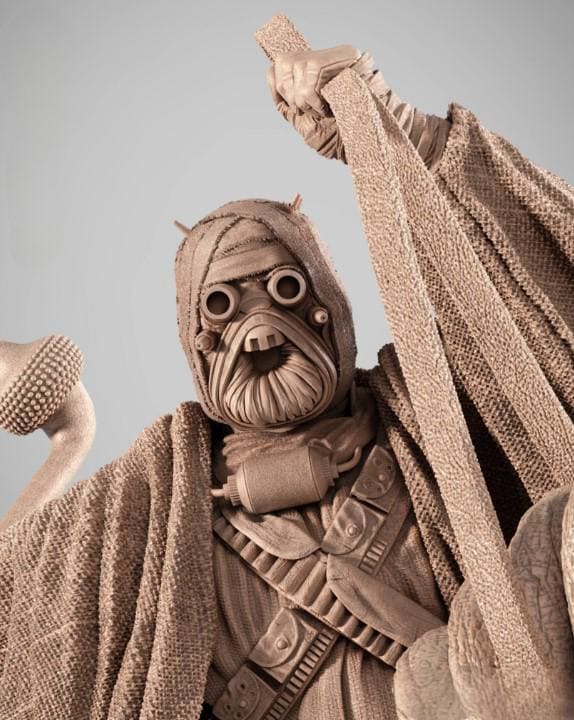 Sw-bantha Creature Sculpture 3D Print File STL - Etsy