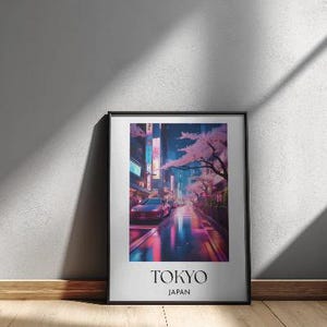 Tokyo, Japan | Travel Poster Wall Art Decor