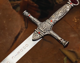 Handgemaakt Griffoendor-zwaard | Gepersonaliseerde gegraveerde replica met schede