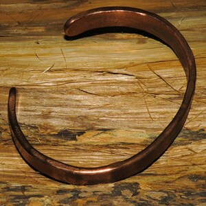 Rustic Hand Forged Copper Cuff Bracelet B027 image 5