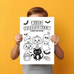 Kids Halloween Coloring Pages | Printable Coloring Book | Fun Spooky Activities | Digital Download