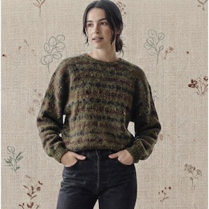 Marshall Fields Wool Sweater Multi-Color Knit Gorpcore Mens Size Medium Vintage image 1