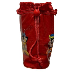Vintage Disneyland Insulated Water Bottle Holder, Mickey Mouse & Friends Drawstring Bag, Retro Disney Resort, Theme Park Travel Accessory immagine 4