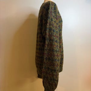 Marshall Fields Wool Sweater Multi-Color Knit Gorpcore Mens Size Medium Vintage image 5