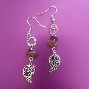 tiger&#39;s eye earrings