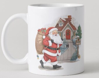 Christmas Celebration 325ml MUG: Customizable Gift for a Joyous Winter Holiday