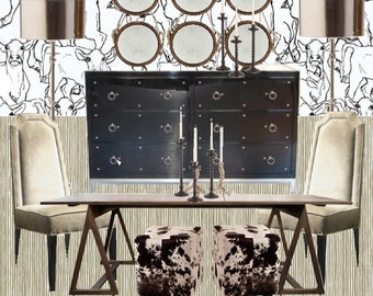 Dining Room Decor |Online Interior Design | Custom For Your Space | Interior Design | Furniture | Dining Table | Dining Chairs