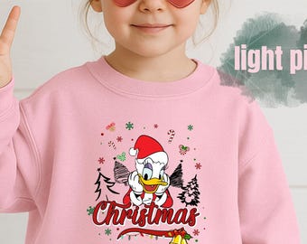 Sudadera navideña juvenil de Disney, Camiseta infantil de la fiesta navideña de Mickey, Sudadera navideña de Mickey y sus amigos, Camiseta navideña de Disneyland