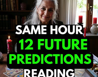 12 Future Psychic Predictions Reading, Love, Career, Same Hour