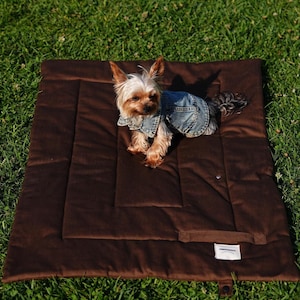 Outdoor Dog Mat, Roll up Travel Mat, Picnic Mat, Dog Bed Gift, Trendy Dog Mat, New Puppy Gift, Dog Settle Mat, Padded Cat Bed
