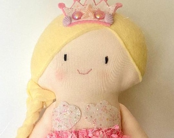 Mermaid doll, hand made doll, mermaid gift
