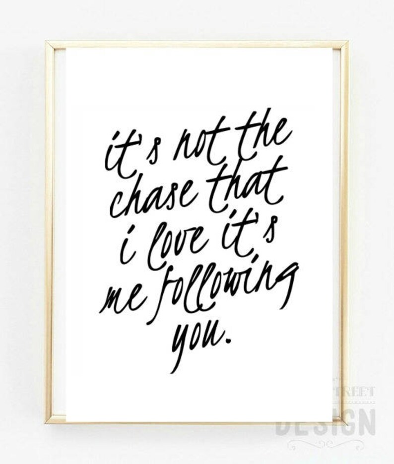 It's not the chase that i love it's me following you Kick Drum Heart The Avett Brothers lyrics Instant Download art print multiple sizes image 1