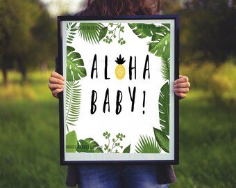 Aloha Baby Instant Download arte imprimir múltiples tamaños