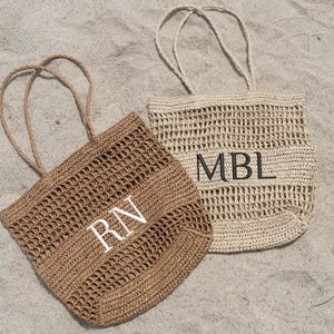 Embroidered Straw Bag,Personalized Beach Tote Bag,Raffia Straw Bags with Name,Bridesmaid Beach Tote Bag,Bachelorette Party Trip Gift Bags