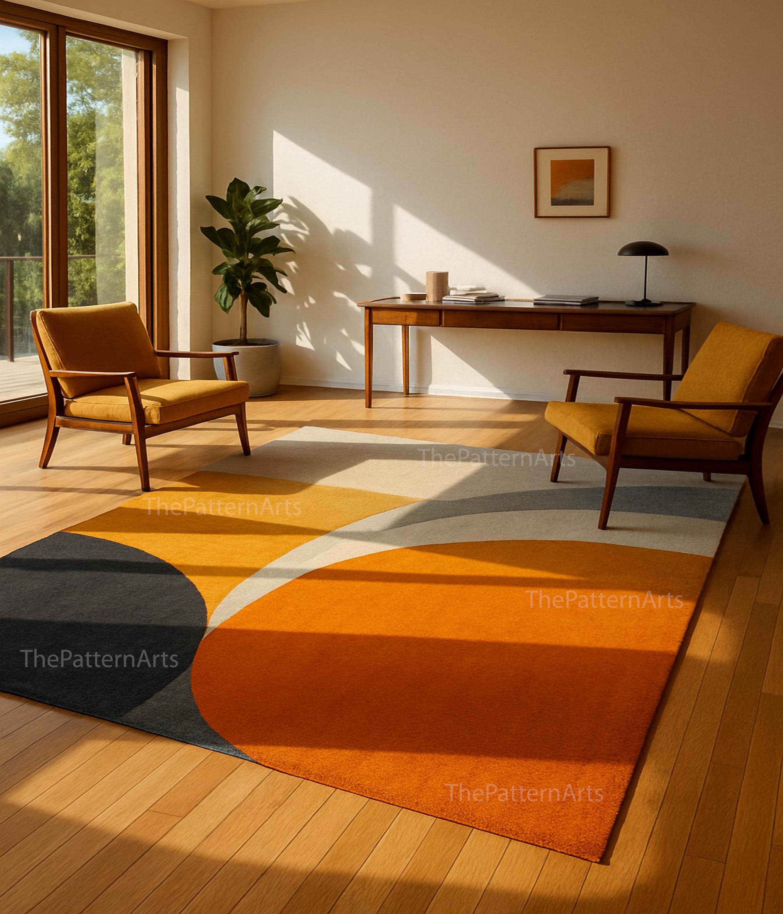 Mid century rug - Etsy 日本