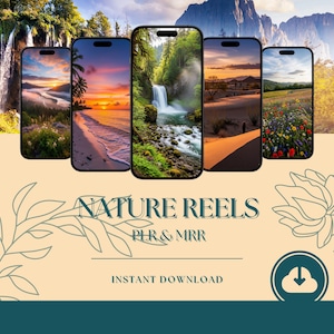 1000+ Nature Reels - TikTok Videos Bundle | PLR & MRR | Resell Rights | Instant Download | Faceless Content, Social Media Growth