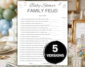 Baby Shower Family Feud Game – Fun Baby Shower Activity, Baby Feud Game Printable, Friendly Feud Party Game PDF