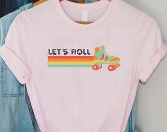 Retro Roller Skate T-Shirt, 80s Skater Gift