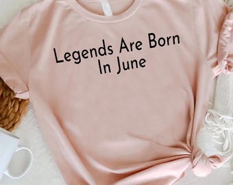 June Birthday Shirt for Men Women, Custom Birth Month Clothes