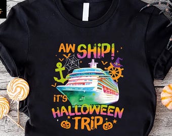 Halloween Cruise Shirts ,Family Matching Gift Tshirt, Vacation Graphic Tees